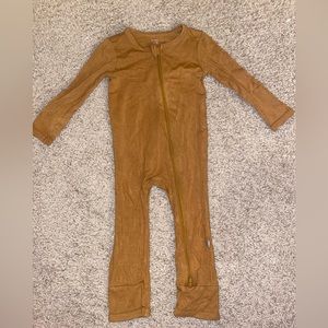 Kyte zip romper nutmeg 12-18
